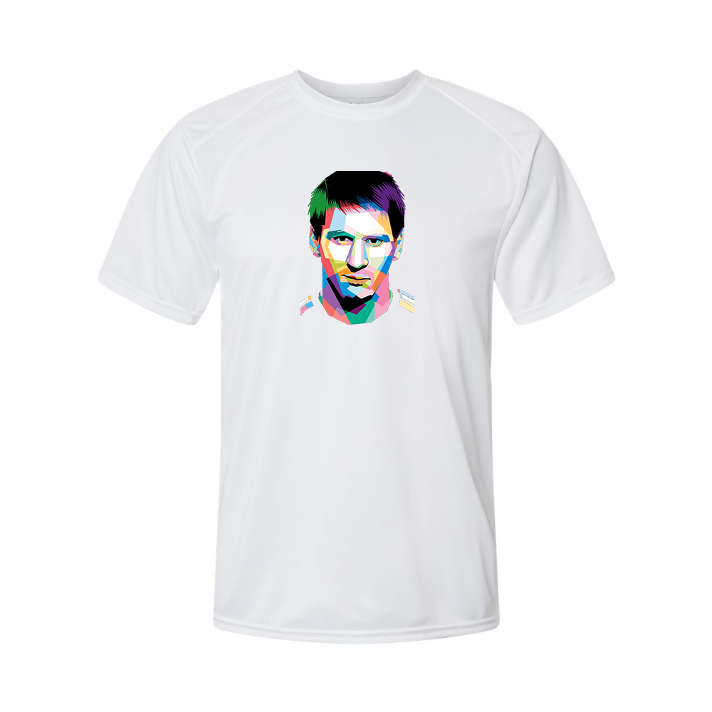 Men's Lionel Messi Face Art Soccer Polyester T-Shirt