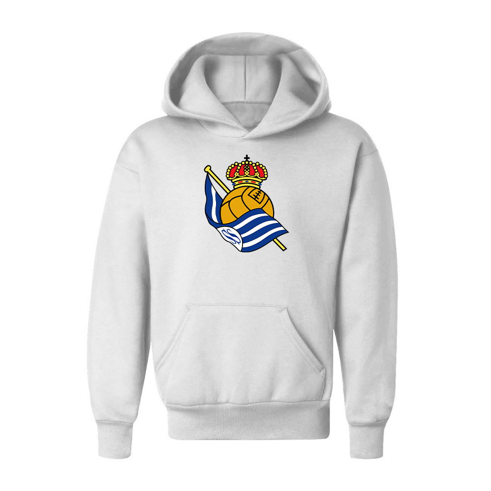 Youth Kids Real Sociedad FC Pullover Hoodie