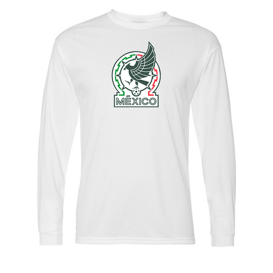 Men’s Mexico Soccer Performance Long Sleeve T-Shirt