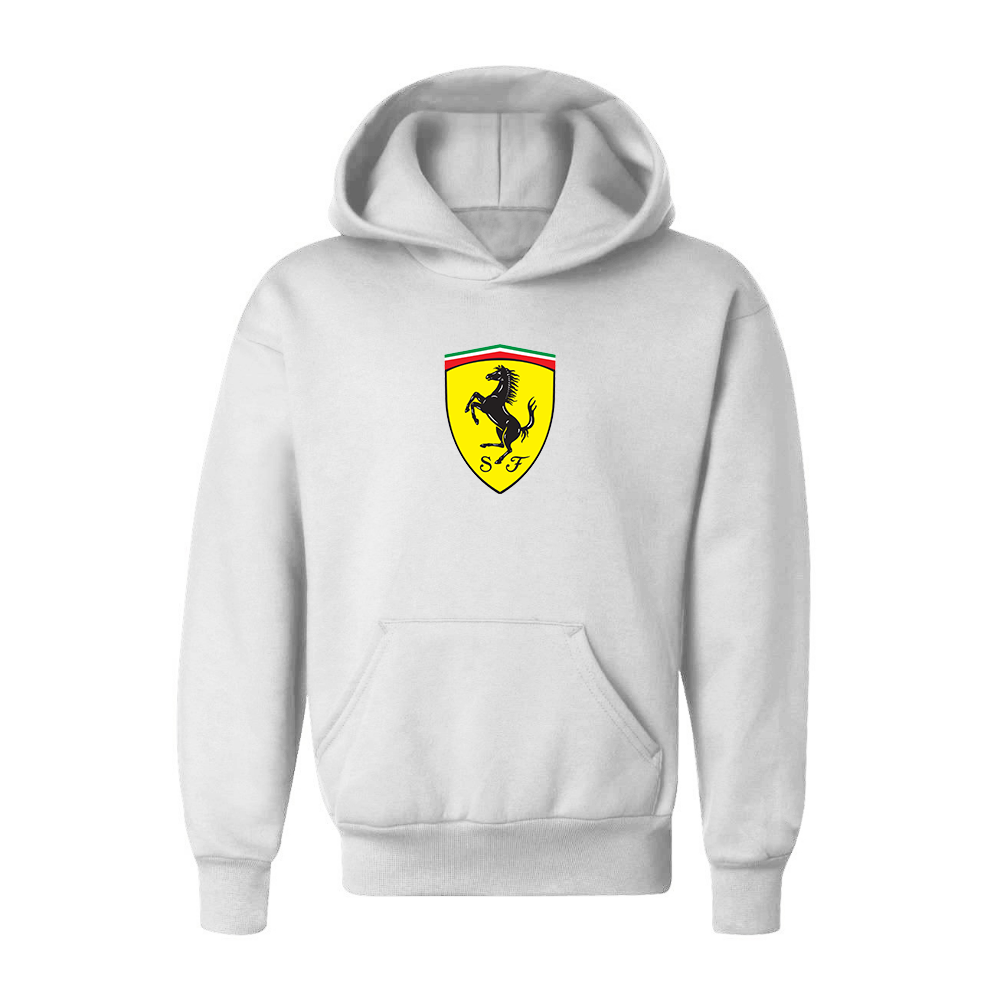 Youth Kids Ferrari Motorsport Car Pullover Hoodie