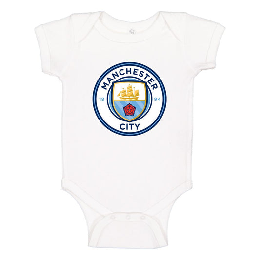 Baby Manchester City Soccer Romper Onesie