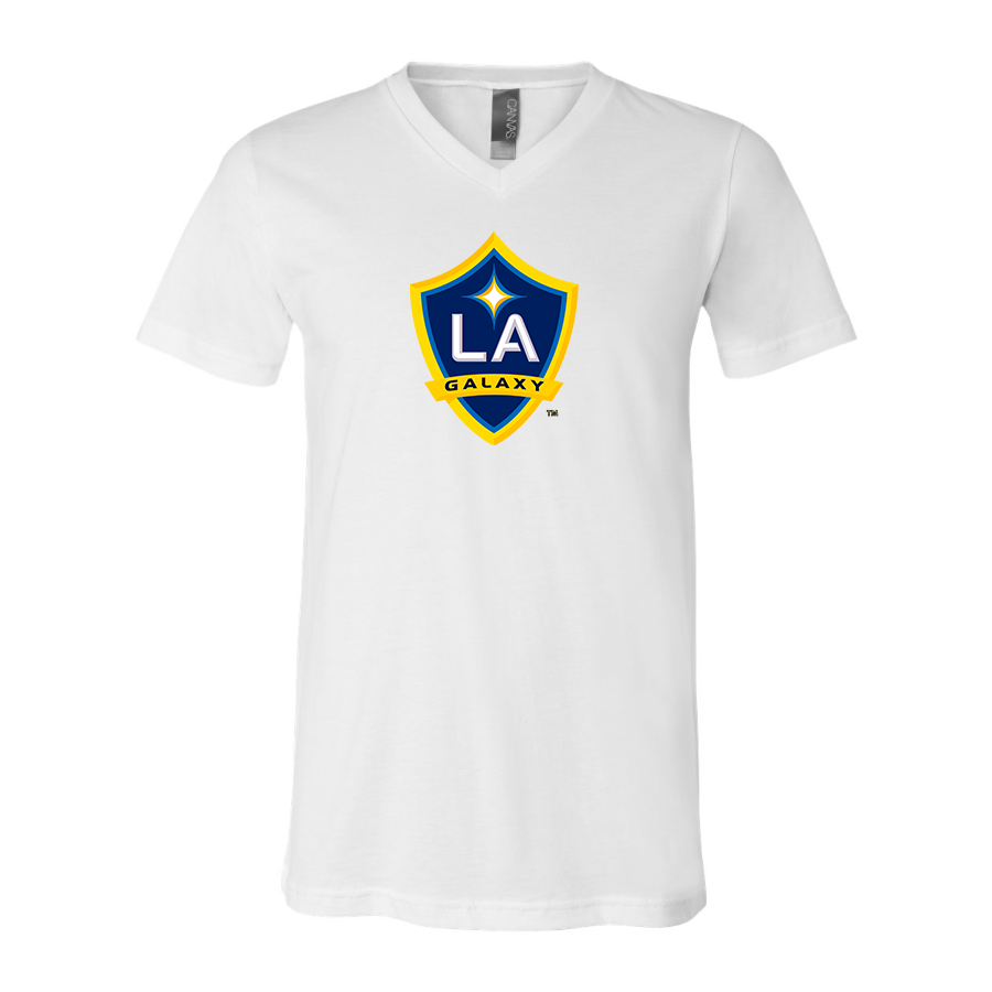 Men’s LA Galaxy FC - BELLA + CANVAS - Jersey V-Neck Tee - 3005