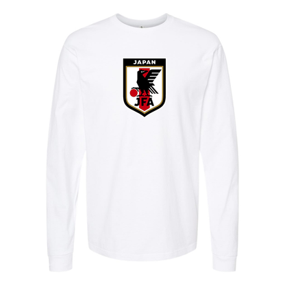Men's Japan National Soccer Team Cotton Long Sleeve T-Shirt