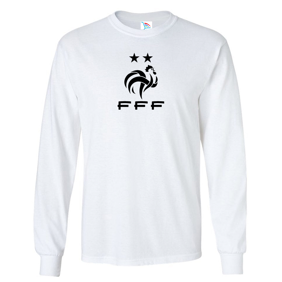 Men's France Soccer Long Sleeve T-Shirt