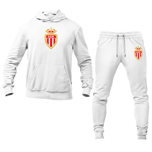 Men's AS Monaco FC Hoodie Joggers Set