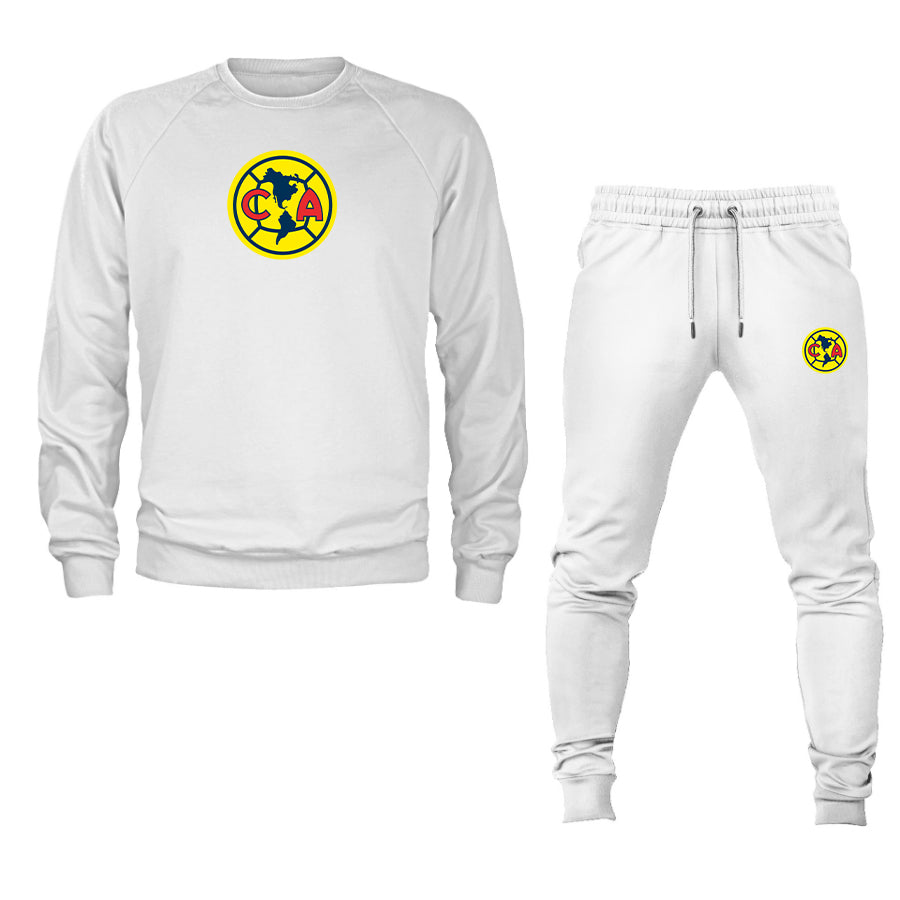 Men's Club America Football Crewneck Sweatshirt Joggers Suit