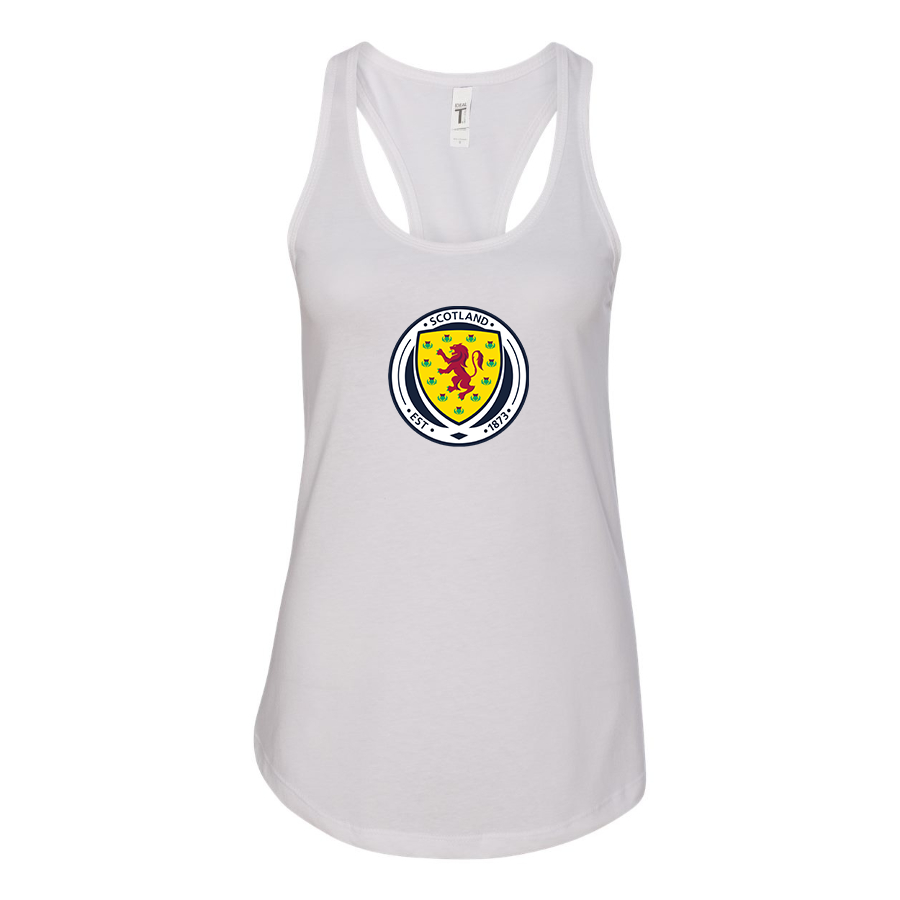 Women's Scotland National Soccer Team Racerback Tank Top