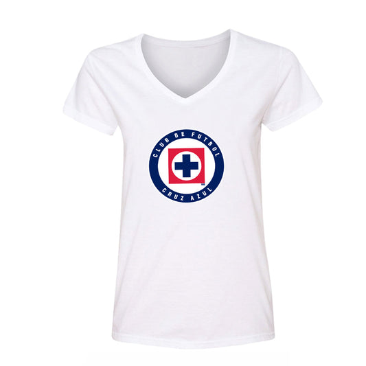 Women's Cruz Azul Football Club V-Neck T-Shirt