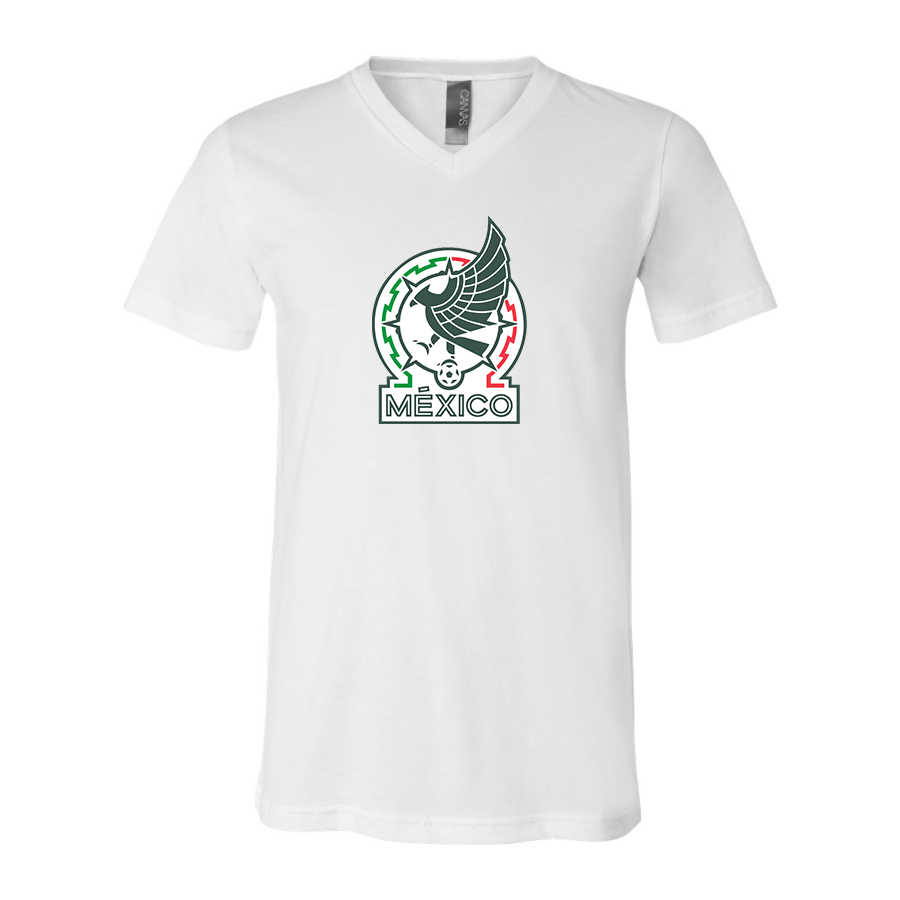 Men’s  Mexico Soccer  - BELLA + CANVAS - Jersey V-Neck Tee - 3005