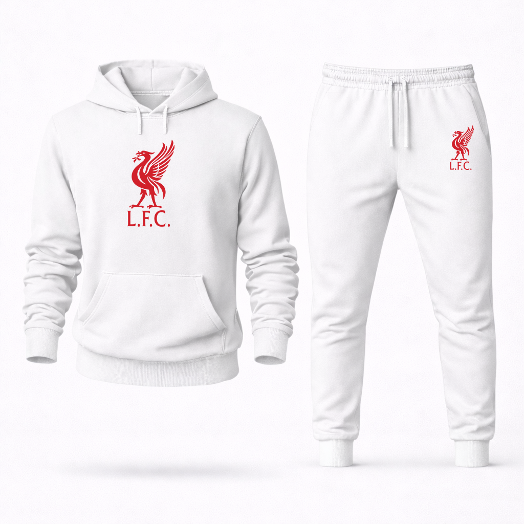 Men's Liverpool L.F.C. Soccer Logo Hoodie Joggers Set