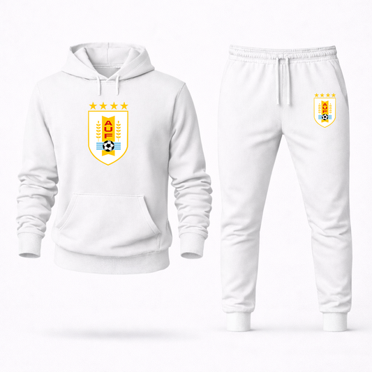 Men's Uruguay National Soccer Team Hoodie Joggers Set