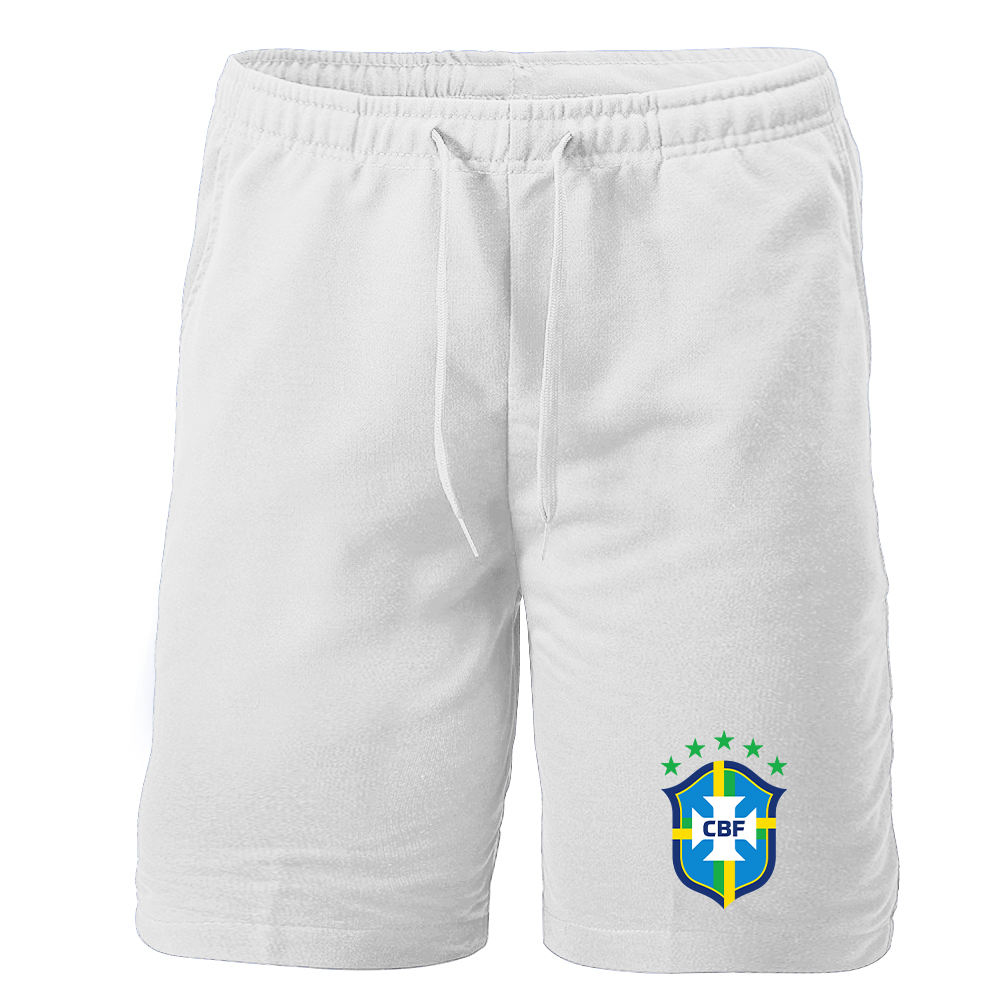 Men's Brazil National Soccer Team Athletic Fleece Shorts