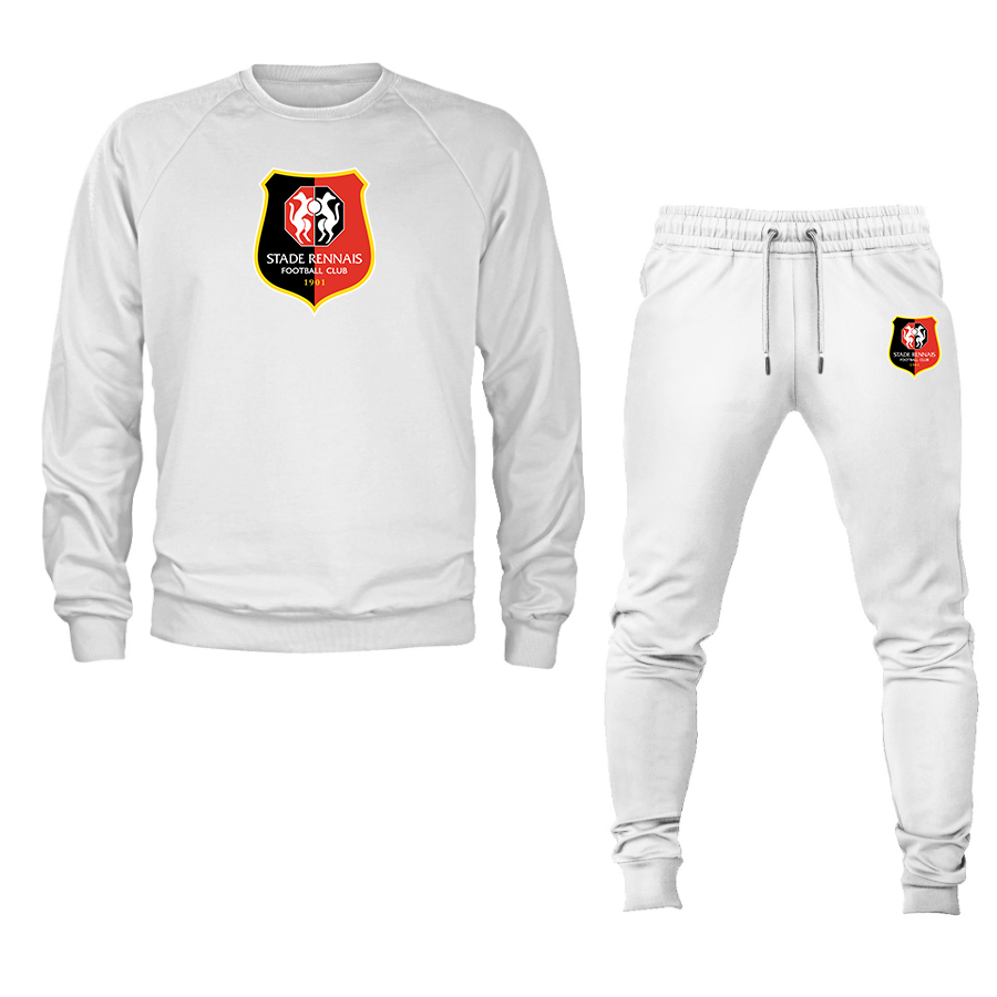 Men's Stade Rennais FC Crewneck Sweatshirt Joggers Suit