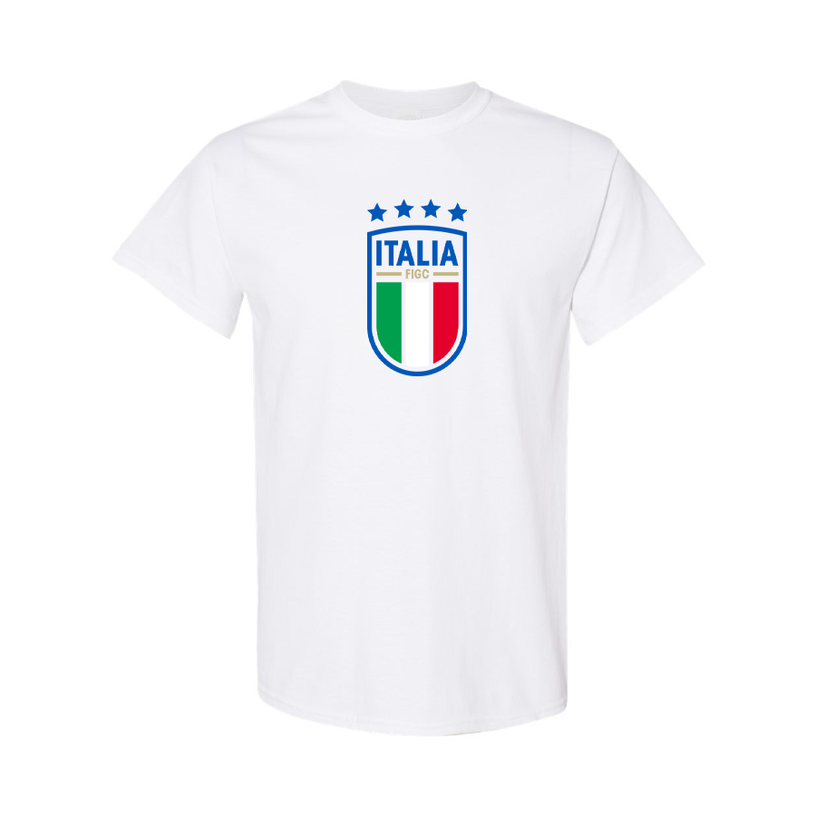 Youth Kids Italy National Soccer Cotton T-Shirt