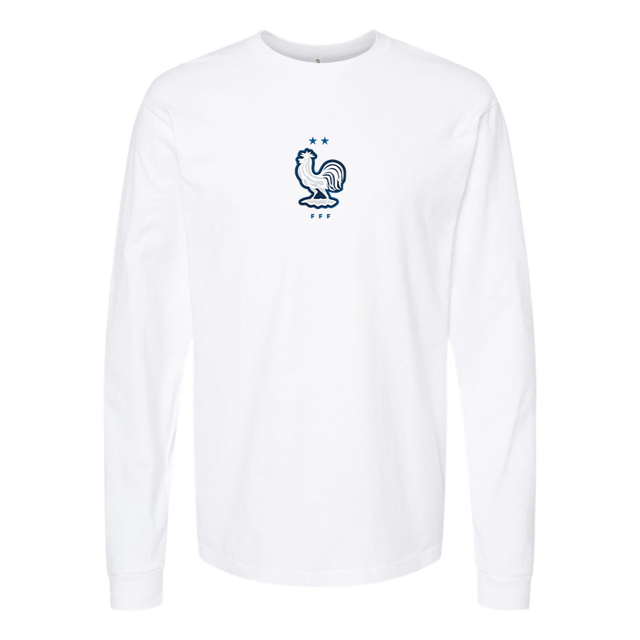 Youth Kids France National Soccer Team  Long Sleeve T-Shirt