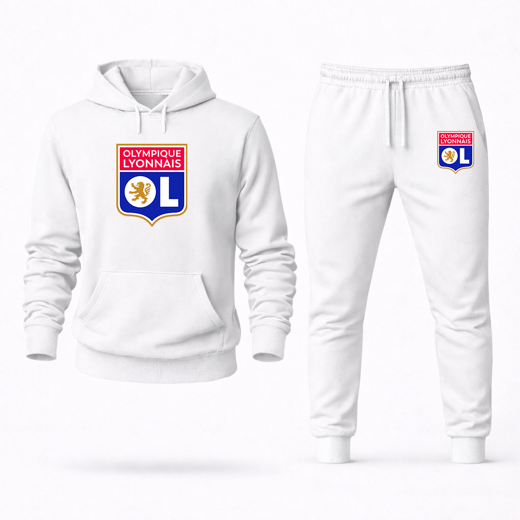 Men's Olympique Lyonnais FC Hoodie Joggers Set