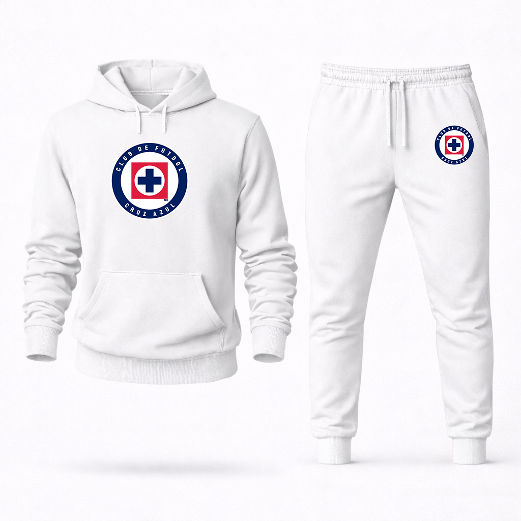 Men's Cruz Azul Football Club Hoodie Joggers Set