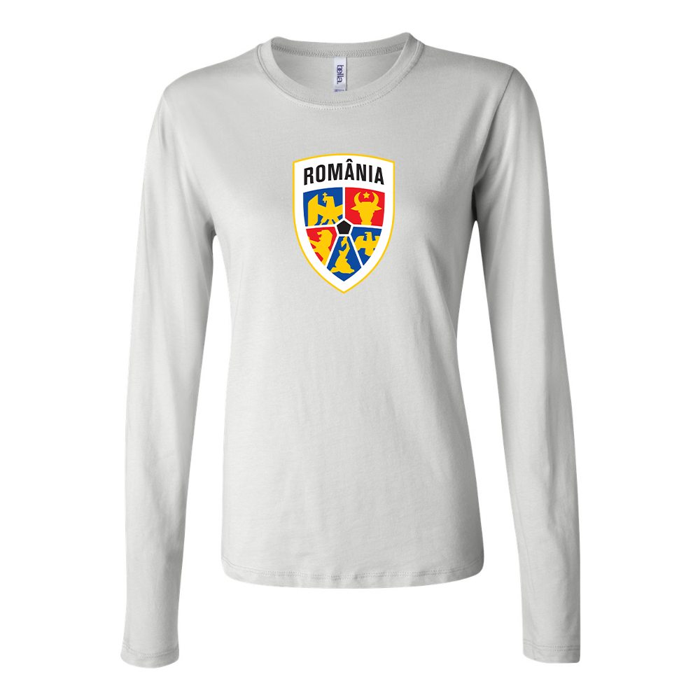 Women's Romania National Soccer Team Long Sleeve T-Shirt