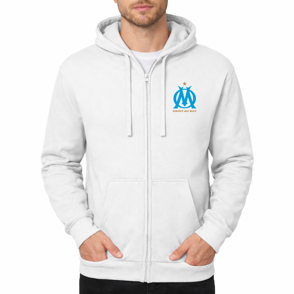 Men's Olympique de Marseille FC Zipper Hoodie