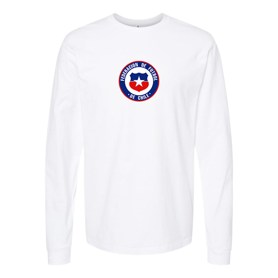 Men's Chile National Soccer Team  Long Sleeve T-Shirt