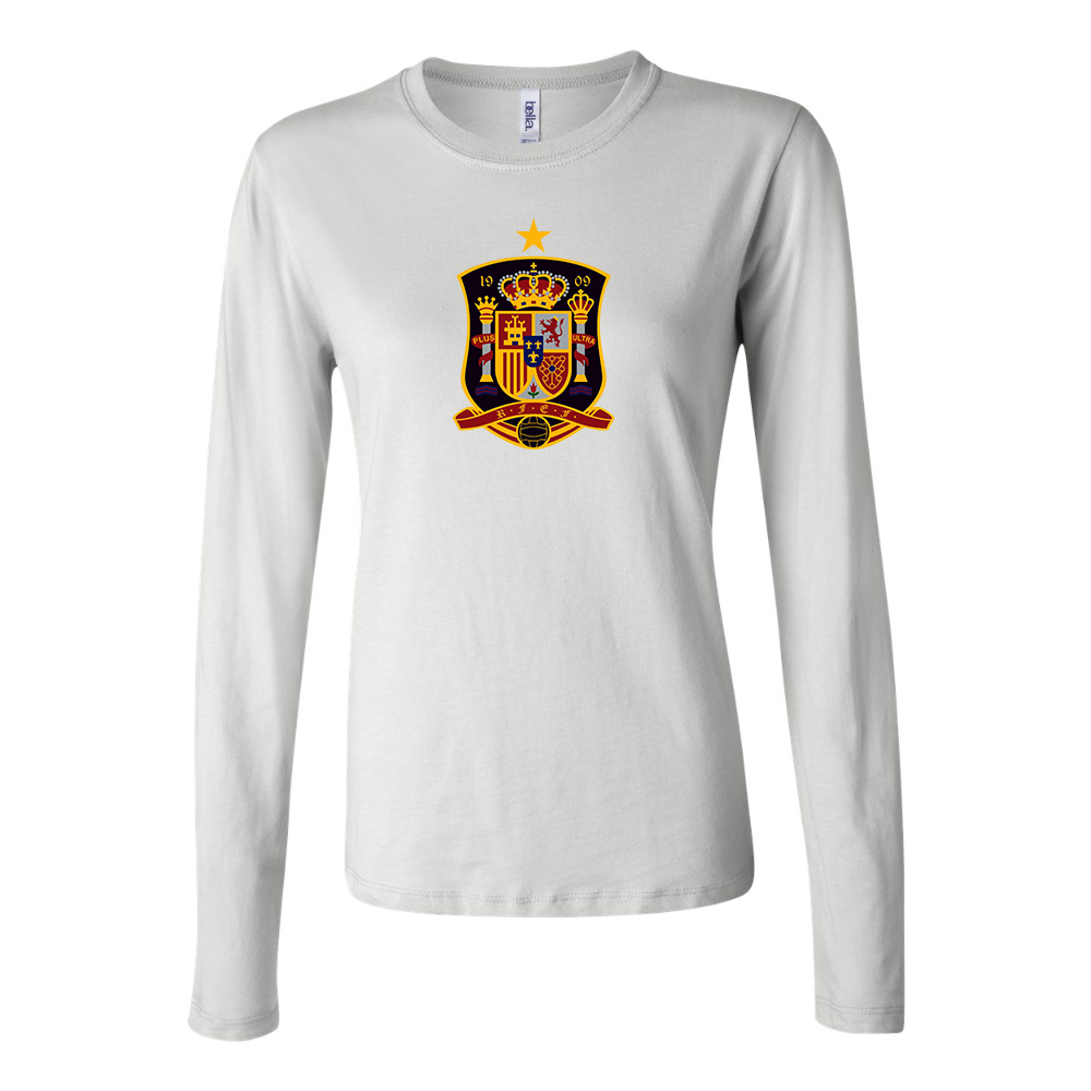 Women's Spain National Soccer Team Long Sleeve T-Shirt