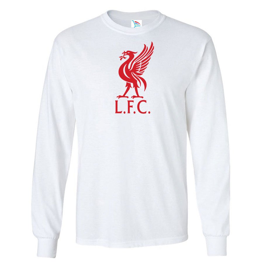 Youth Kids Liverpool L.F.C. Soccer Long Sleeve T-Shirt