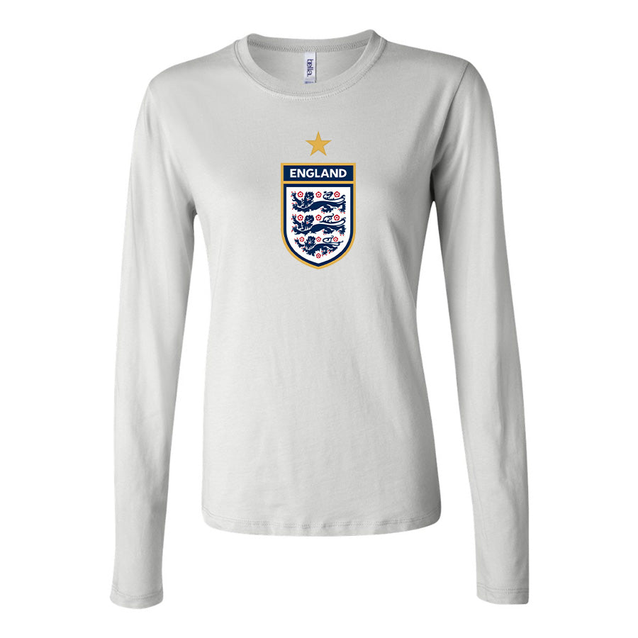 Women's England National Soccer Team Long Sleeve T-Shirt