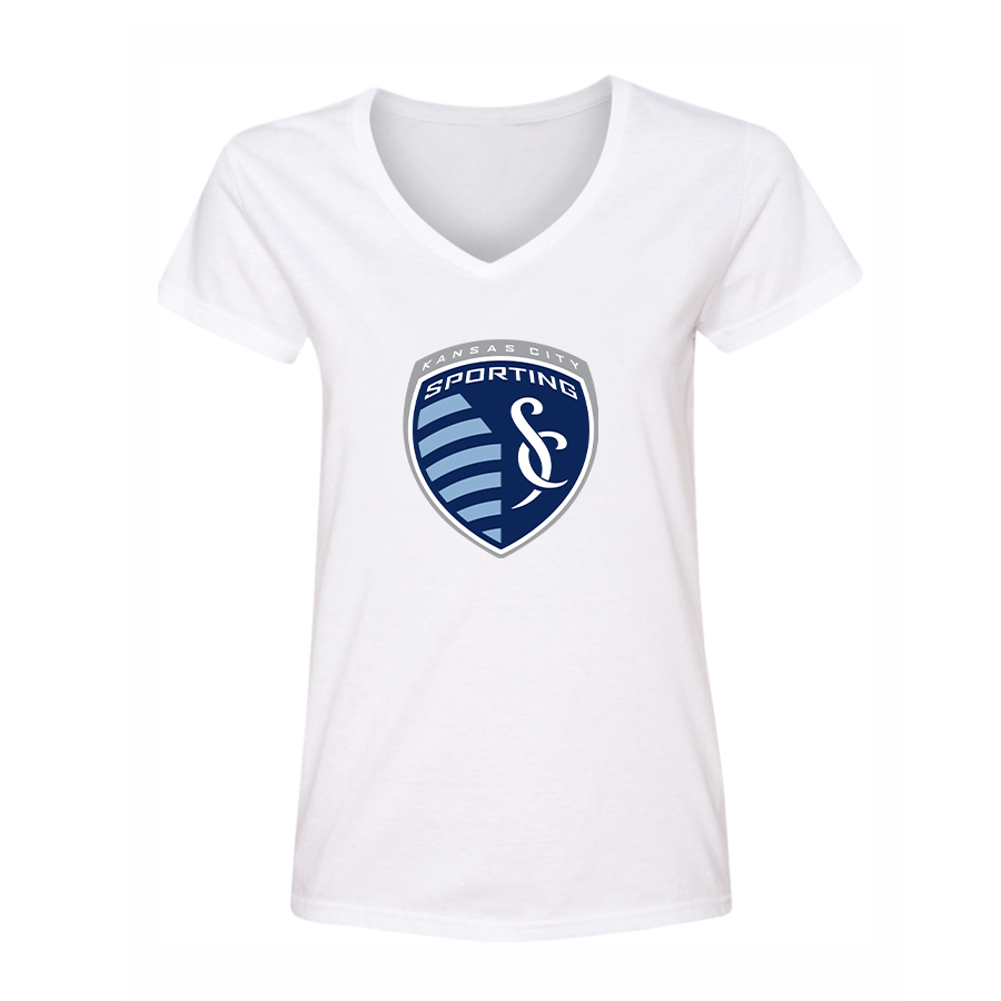 Women's Sporting Kansas City FC V-Neck T-Shirt