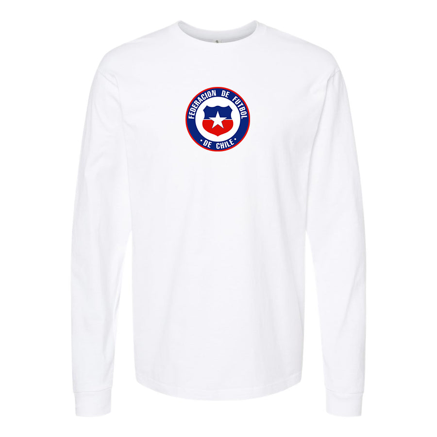 Youth Kids Chile National Soccer Team  Long Sleeve T-Shirt