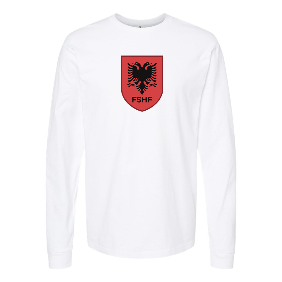 Youth Kids Albania National Soccer Team Long Sleeve T-Shirt