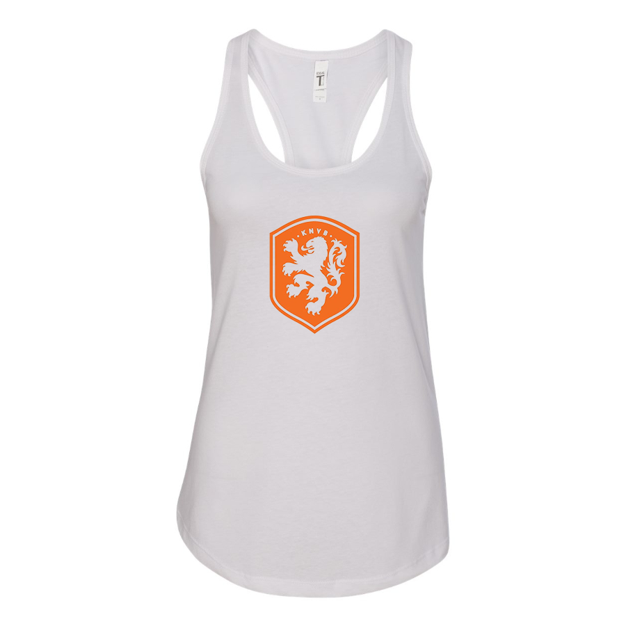 Women's Netherlands National Soccer Team Racerback Tank Top