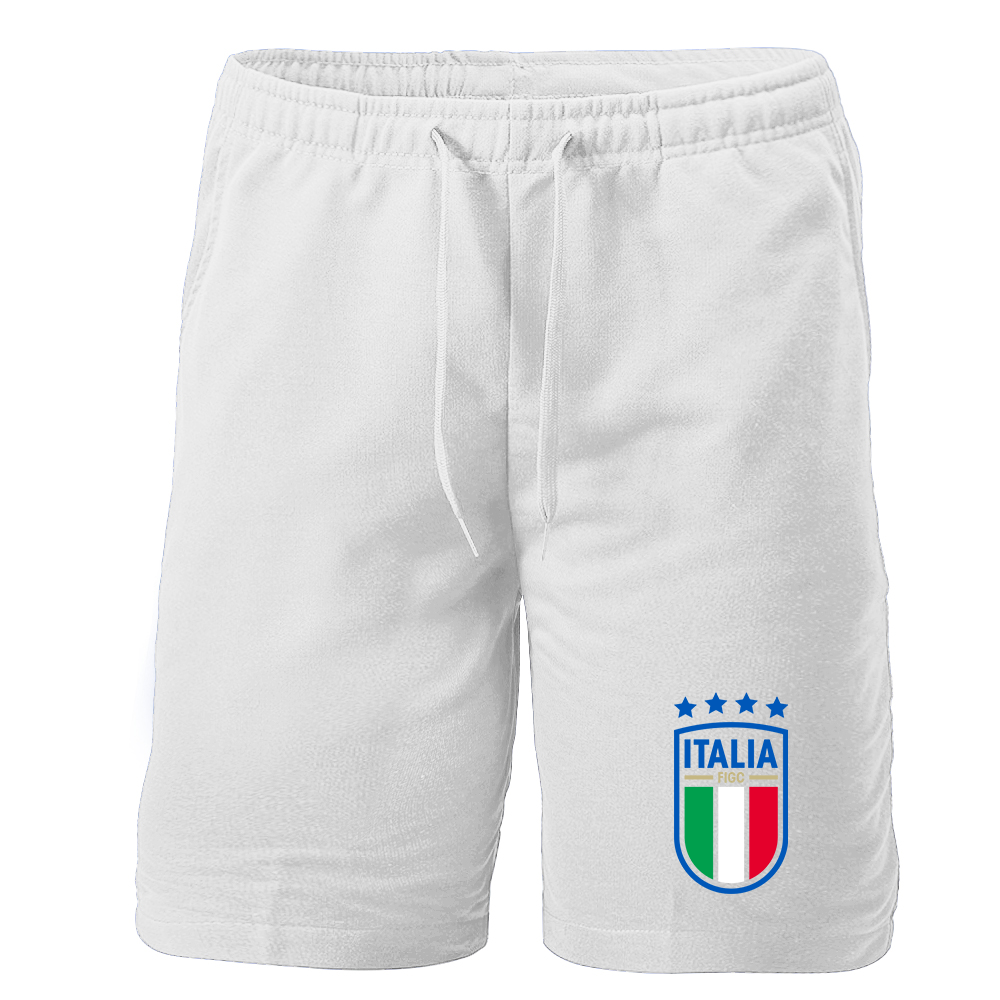 Men's Italy National Soccer Athletic Fleece Shorts