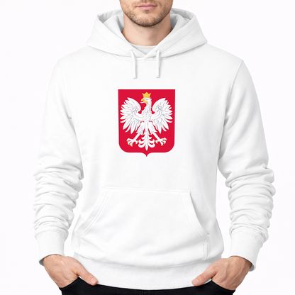 Men's Poland National Soccer Team Pullover Hoodie