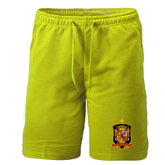 Men's Spain National Soccer Team Athletic Fleece Shorts