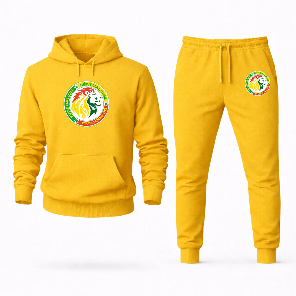 Men's Senegal National Soccer Team Hoodie Joggers Set