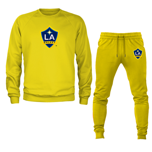 Men's LA Galaxy FC Crewneck Sweatshirt Joggers Suit