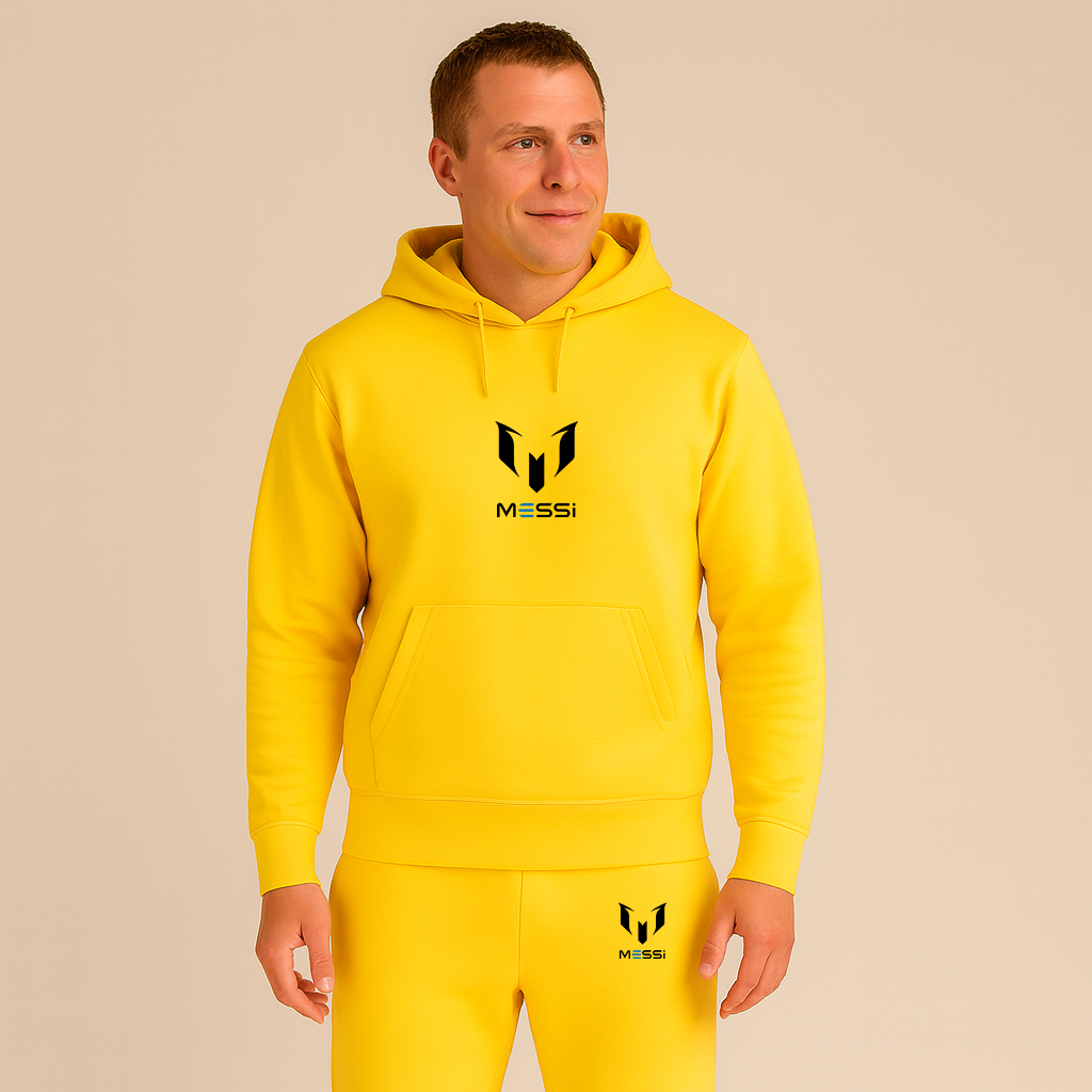 Men's Lionel Messi Air Messi Soccer Logo Hoodie Joggers Set