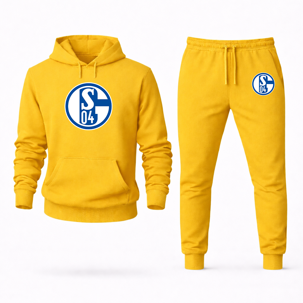 Men's Schalke 04 FC Hoodie Joggers Set