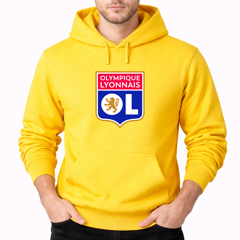 Men's Olympique Lyonnais FC Pullover Hoodie