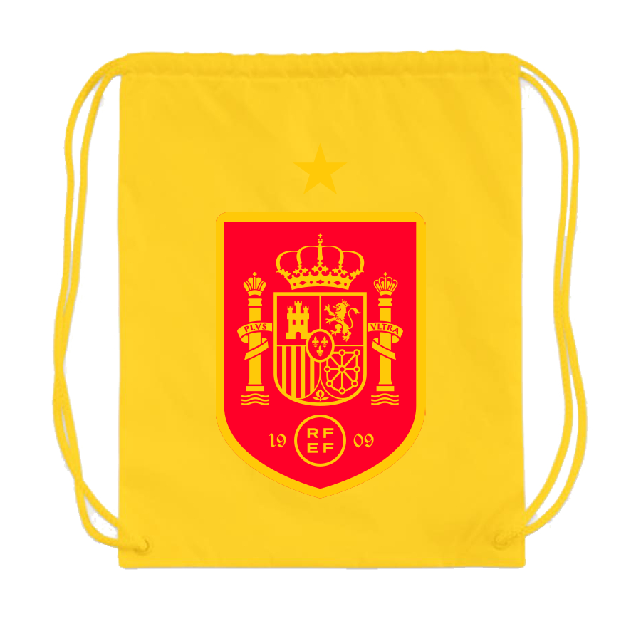 Spain Red Logo National Soccer Team Drawstring Bag