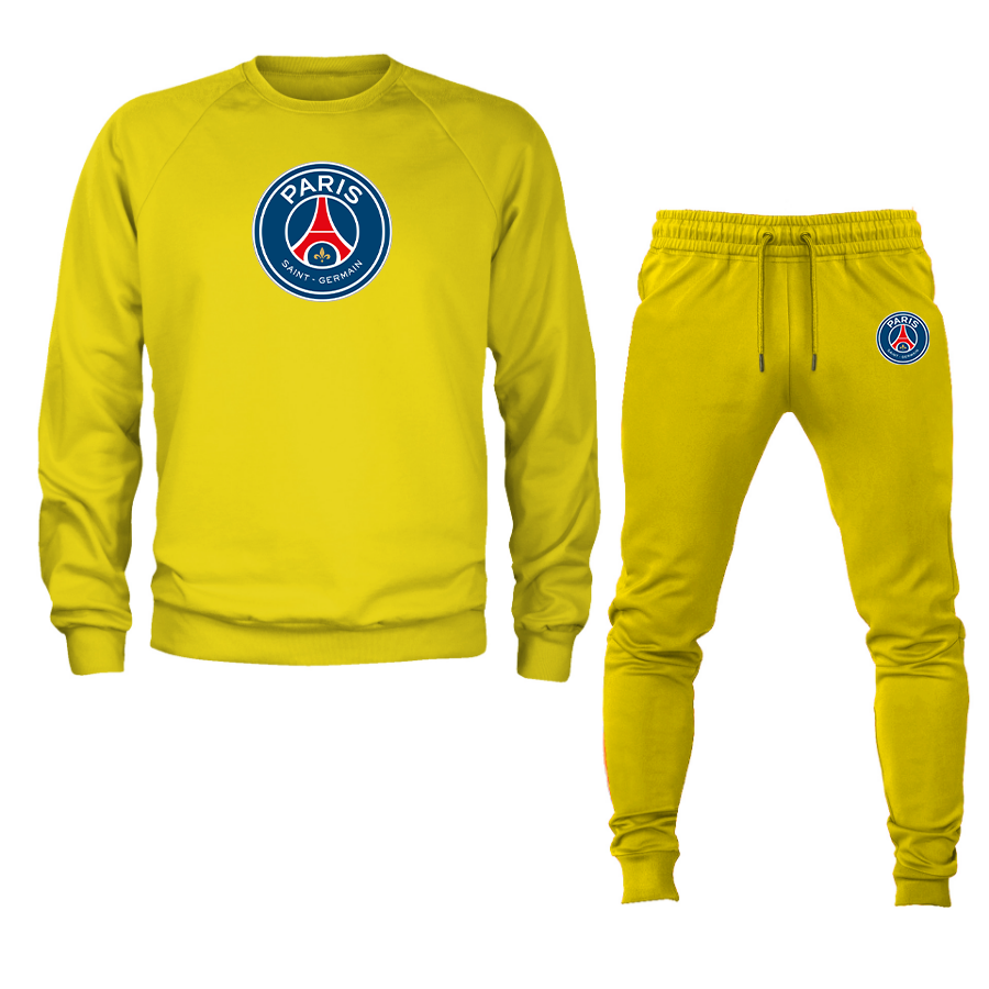 Men’s Paris-Saint Germain Soccer Soccer Logo Crewneck Sweatshirt Joggers Suit