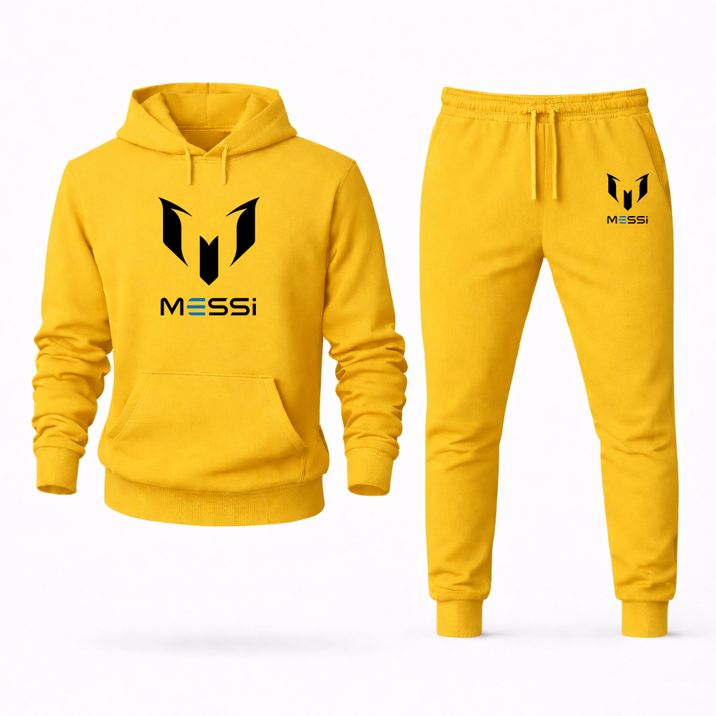 Men's Lionel Messi Air Messi Soccer Logo Hoodie Joggers Set
