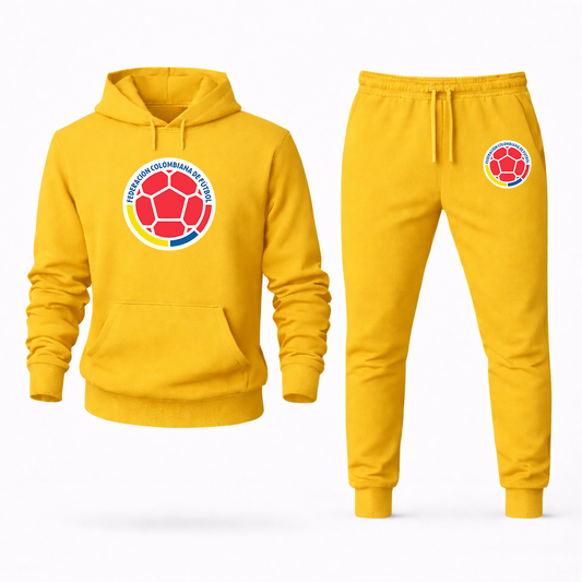 Men's Colombia National Soccer Team Hoodie Joggers Set