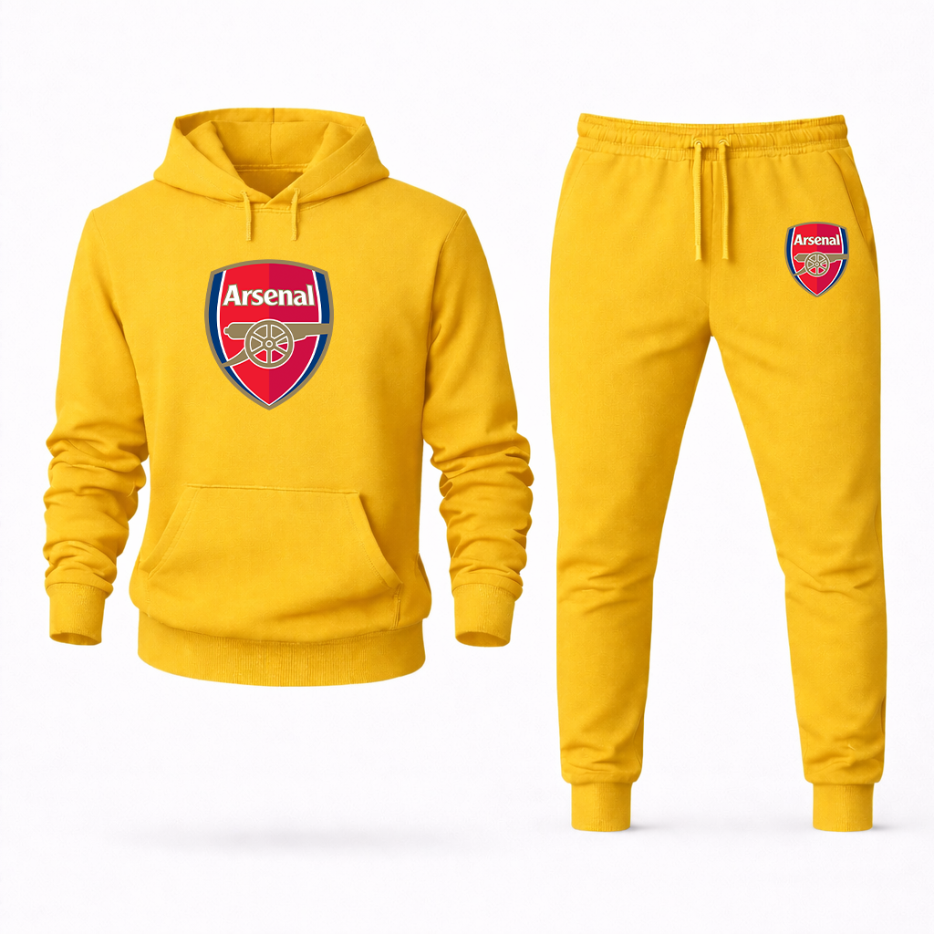 Men's Arsenal Soccer Logo Hoodie Joggers Set