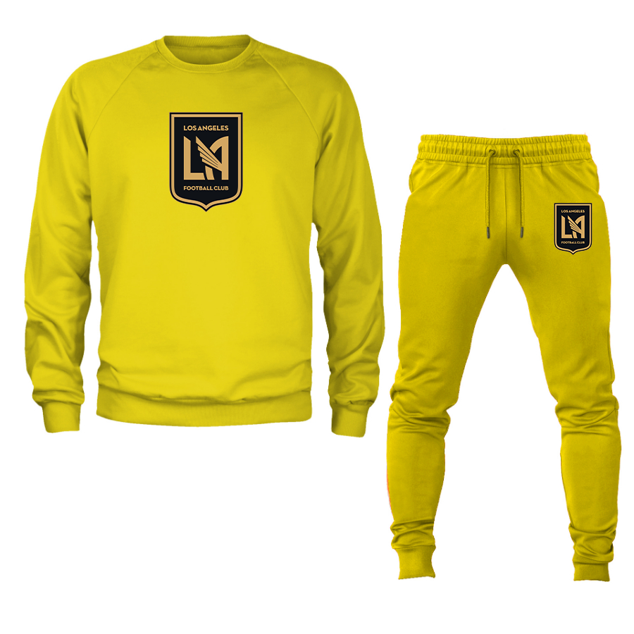 Men's LAFC Los Angeles Football Club Crewneck Sweatshirt Joggers Suit