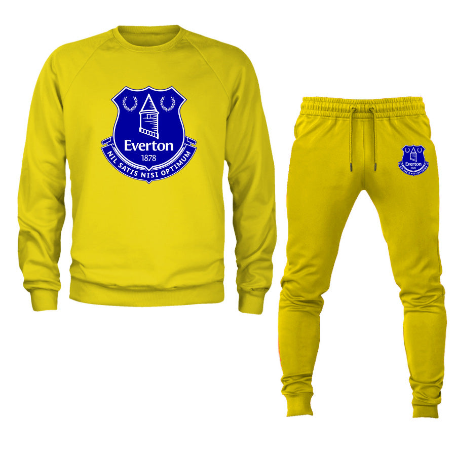 Men's Everton FC Logo Crewneck Sweatshirt Joggers Suit