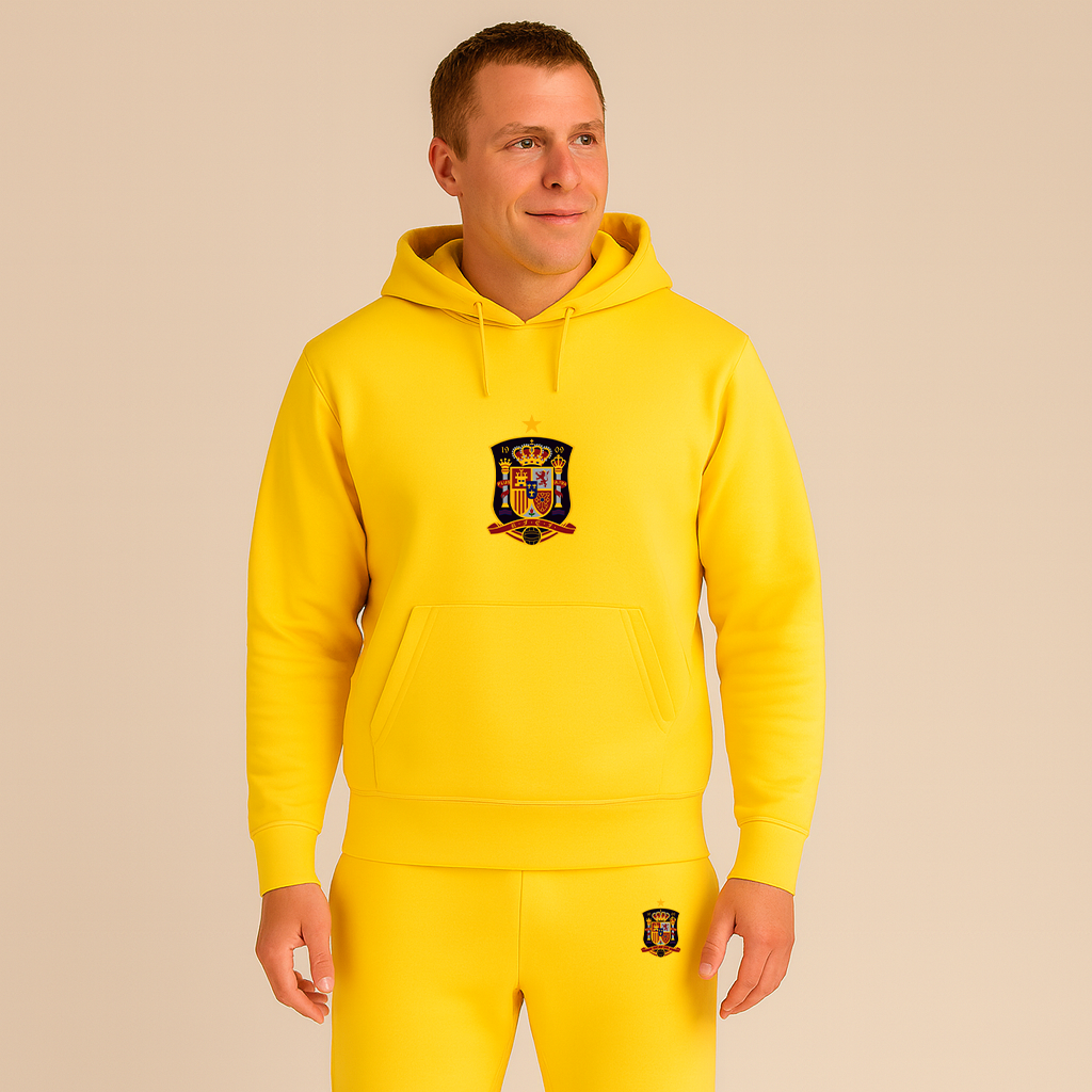 Men's Spain National Soccer Team Hoodie Joggers Set