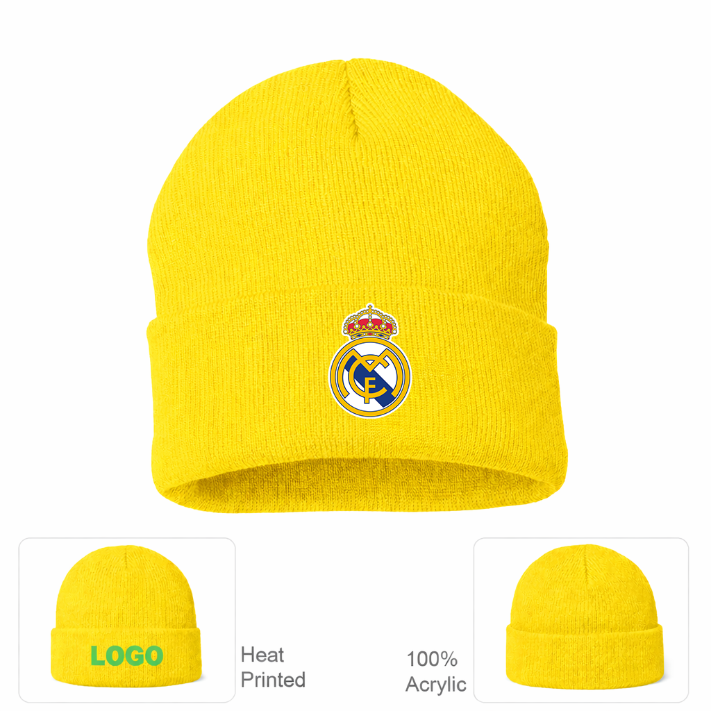 Real Madrid Soccer Beanie Hat