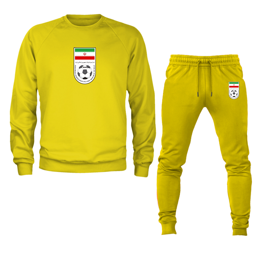 Men's Iran National Soccer Team Crewneck Sweatshirt Joggers Suit